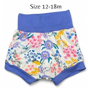 Custom made shorts-New- floral Bonds fabric